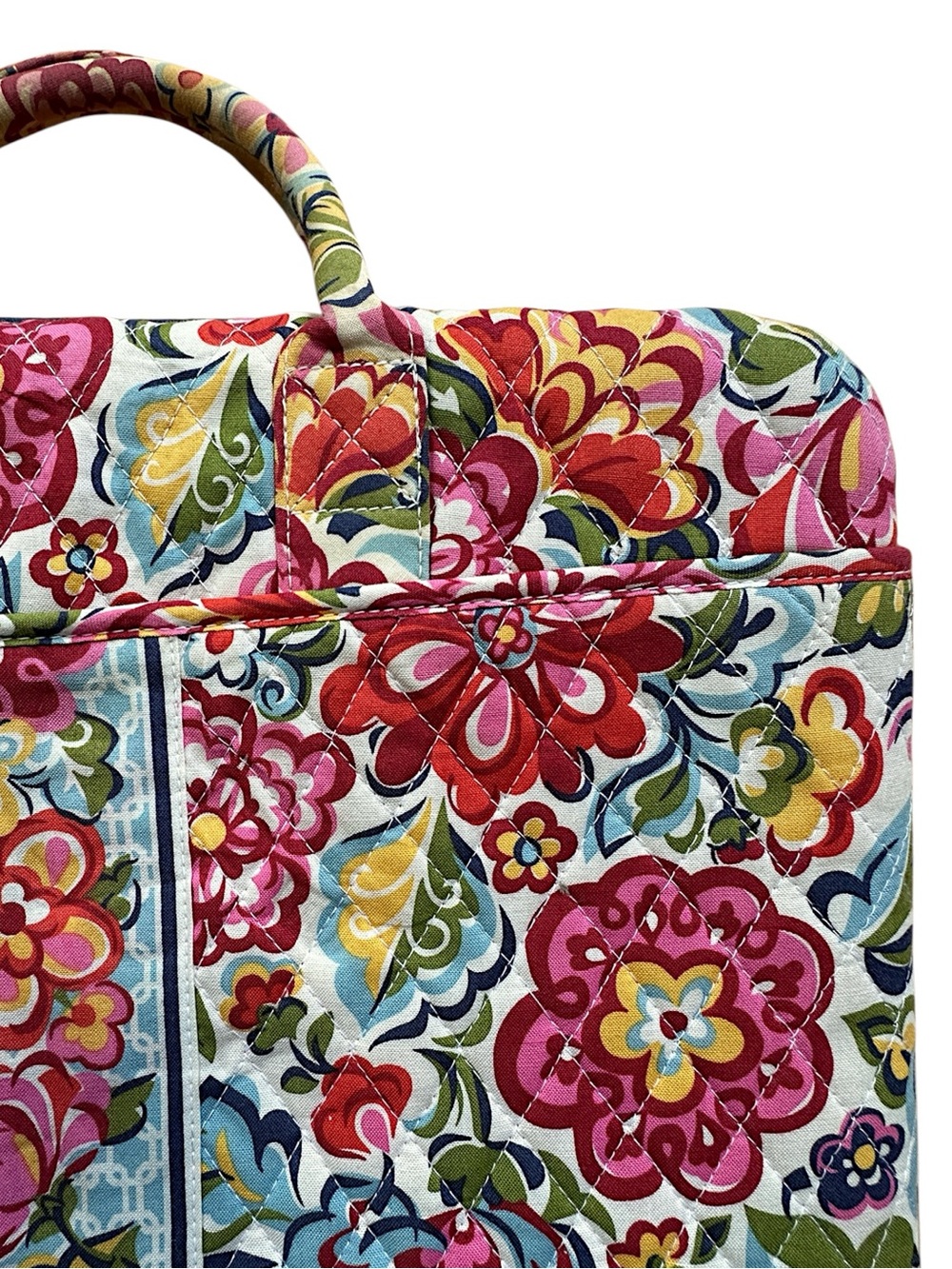 VERA BRADLEY 17” HARD SHELL QUILTED LAPTOP CASE PORTFOLIO HOPE GARDEN - Picture 10 of 15